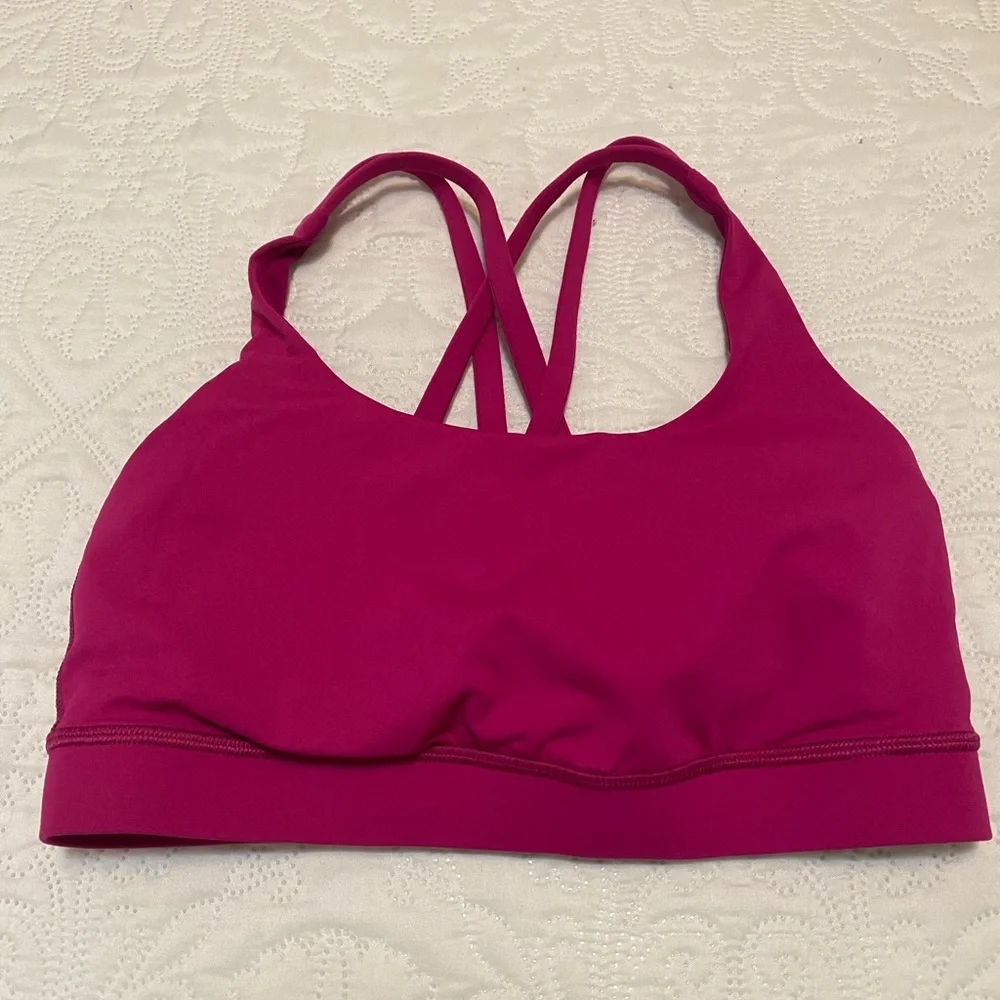 lululemon athletica Fuchsia Energy Bra - Medium Support
